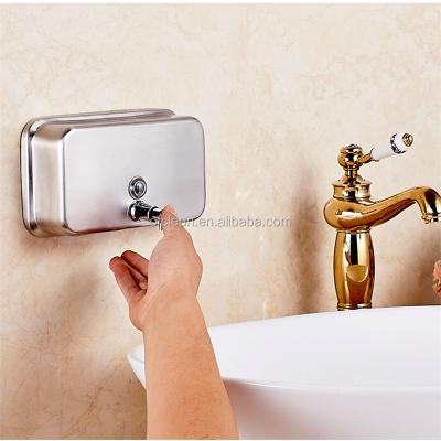 China Foam Soap Dispenser Metal Push Style Hotel Soap Dispenser Wall Mount Hand Soap Dispenser for sale