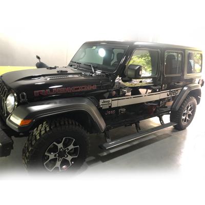 China Car Electric Waterproof Parts Side Step Electric Running Tips For Jeep Wrangler JL Accessories 2018 2019 2020 for sale