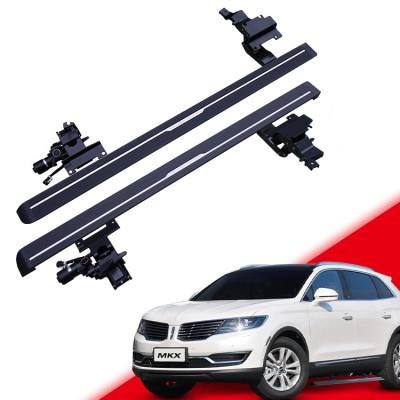 China Alloy+PP Running Board Aluminum Plastic Electric Power Side Stepper For Lincoln MKX 2015 2016 2017 2018-2020 for sale