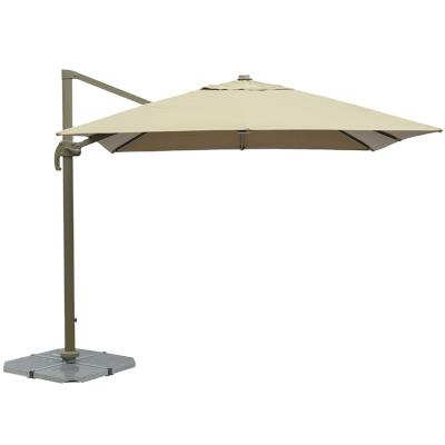 China Durable 10' 3M Outdoor Lounge Patio Umbrella Patio Sombrillas FT Cantileve Umbrella Sun Cafe Garden Umbrellas With Crank And Tilt for sale