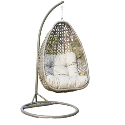 China Super Comfortable Egg Balcony Hammock Patio Metal Garden Leisure Set Outdoor Hanging Swing Swivel Chairs for sale