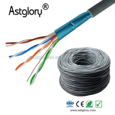 China Standard FTP CAT5E Copper Lan Cable 305m Or 1000ft Pass Fluke Test Cable AG-C5FB05F for sale