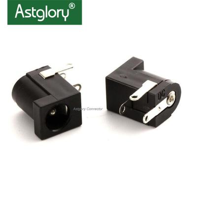 China Astglory PCB dc 005 5.5*2.5mm socket DC5.5*2.5mm DC power supply mother seat straight socket for sale