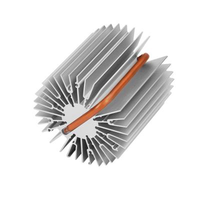 China Aluminum Heatsink High Power Copper Pin Fin Heatsink Copper Cold Plate Heatpipe Server Heatsink for sale