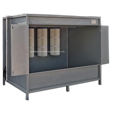 China Manual Powder Coating Filter Powder Coating Spray Booth for sale