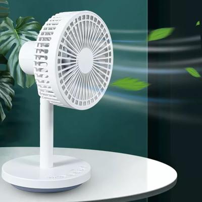 China Ambient Light Speed ​​Table Fan 6 x1 Wind Mute USB Powerful Type C Desktop Fan 4000mAh Rechargeable Battery Small C for Home Office Office for sale