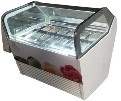 China Single-Temp Top Sponsor List Ice Cream Display Freezer Smad Under Free Gelato Commercial Scoop Ice Cream Counter Display for sale