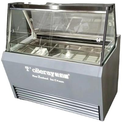 China Single-temperature Gelato Ice Cream Display Freezer Showcase Ice Cream Display Showcase Refrigerator Case Counter for sale