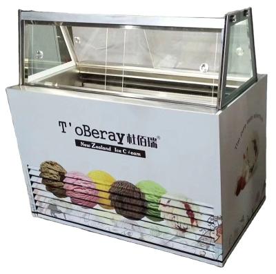 China Single-Temperature Ice Cream Display Freezer Gelato Showcase for sale