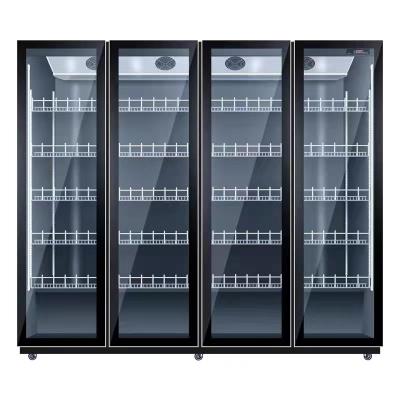 China Commercial Display+storage Beer Pepsi Soft Drink Display Refrigerator Beverage Cooler With Glass Door for sale