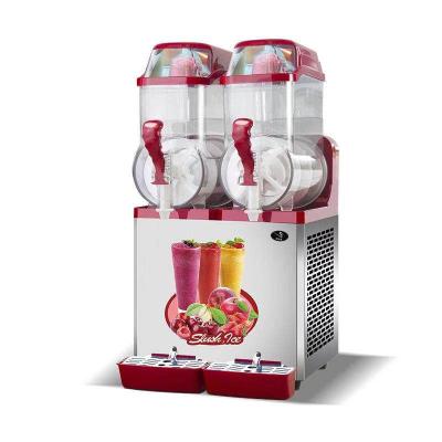 China Hotels Stainless Steel 2*12l Tanks Commercial Slush Machine Slush Ice Machine for sale