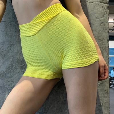 China Breathable Cycling Workout Cycling Tummy Control High Waisted Running Yoga Shorts With Pockets For Women for sale