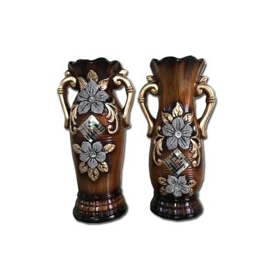 China Ware Ceramic Vases Customized Wedding Decoration Flower Vase Brown Pottery Vase Terracotta Modern Nordic Vases For Hotel Decor for sale