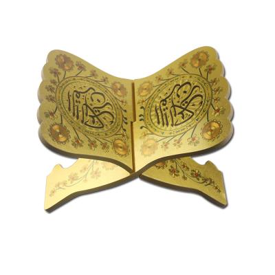 China MDF Religious Craft Eid Al-Adha Bible Book Shelf Islamic Bible Reading Shelf for sale