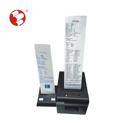 China POS Machine 55GSM 80mmx80meters Receipt Paper Rolls With Deep Print Image for sale