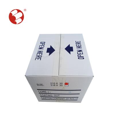 China High Quality Thermal Fax Machine 55GSM Width Thermal Fax Paper Rolls 216mm/210mm for sale