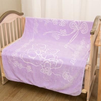 China Wholesale High Quality Anti-static Plain Color Super Soft Embossed Baby Wrap Raschel Blanket Baby Blanket for sale