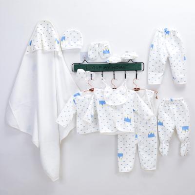 China Wholesale 11pcs Value Pack Antibacterial Warm Winter Baby Clothes Pajamas Set Baby Winter Boby Suit for sale