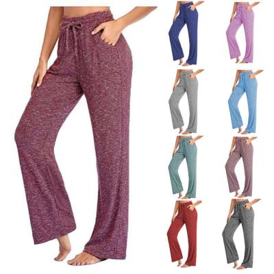 China P021 Breathable Women's Casual Pants Yoga Pants Quick-drying Pants Women's Wide Leg Pants for sale