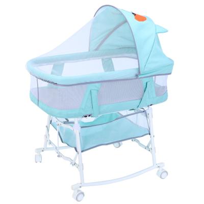 China Modern Portable Newborn Bed Customized Portable Travel Nest Newborn Infant Multifunctional Folding Baby Hutch for sale