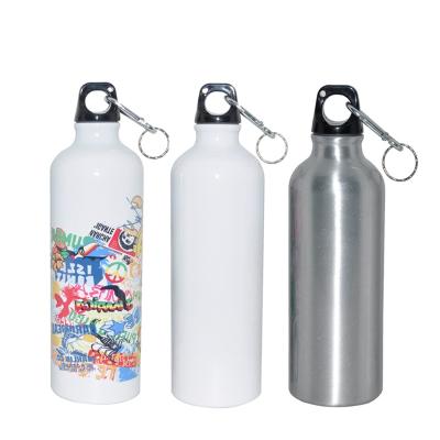 China Viable Customize White Coated 600ml Sublimation Bottle Aluminum Bicycle Sports Water Bottle LH-03 for sale