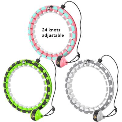 China New Type Eco-friendly Smart Weighted Adjustable Circles Fitness Massager 24 Knots Polynesian Dance Circles For Kids And Adults for sale