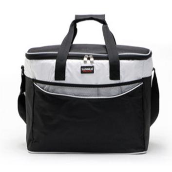 China Black 600D Picnic Lunch Box Cooler Bag Large For 4 Person And Cheap Food Insulated Outdoor Waterproof for sale