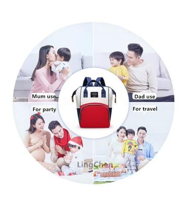 China Factory direct sales promotion anti-theft mom baby diaper bag cheap outdoor backpack for travel for sale