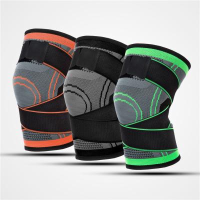 China Wholesale Breathable Adjustable Elasticity Custom Logo Legs Sport Arthritis Elastic Adjustable Knee Neoprene Patellar Support Brace Wrap for sale