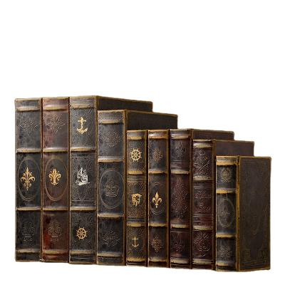 China European Style Vintage Fake Book Home Decorative Cardboard Box for sale