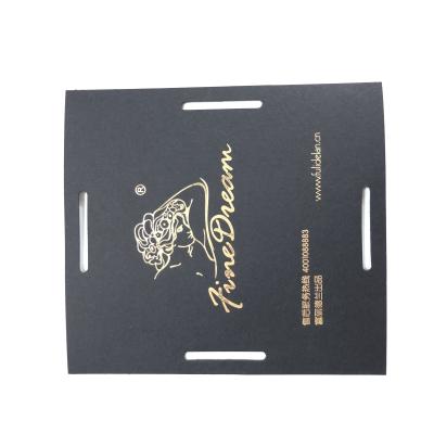 China Recyclable Customized Black Card Printing Special Paper Card Stamping For Box Packaging for sale