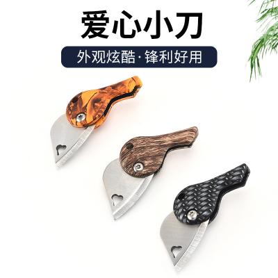 China Factory Wholesale Easy Carry Outdoor Survival Hunting Tools Mini ABS Folding Knife For Gift Collection for sale