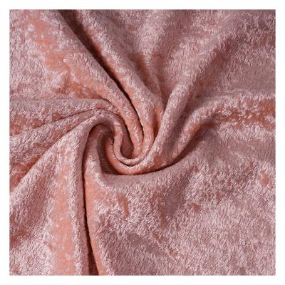 China Velet Fabric Crush Velvet Ice Velvet Price 100% Polyester Home Textile Knitted Pink Lightweight Eco-friendly Costumes 63