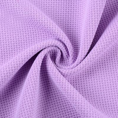 China New arrival good quality 75D dyed 100% polyester knit waffle fabric for sale