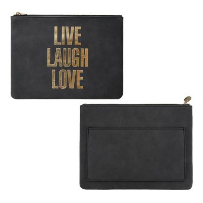 China Fashion Eco-friendly Business Fashion Woman Bag Luxury Travel Cell Phone Key Bag Makeup Remover Toiletry Cosmetic Bag PU With Logo for sale