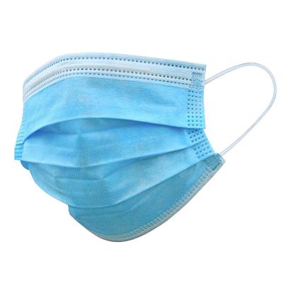 China All 3 Ply Nonwoven Disposable Medical Mask 98% Filter Rating Protective Surigical Face Mask Earloop Face Cover for sale