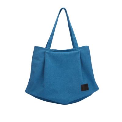 China Normcore/Big Market Canvas Handbag Cotton Rope Handle Women's Eco-Friendly Minimalist Plain Minimalist Tote Storage Bag for sale