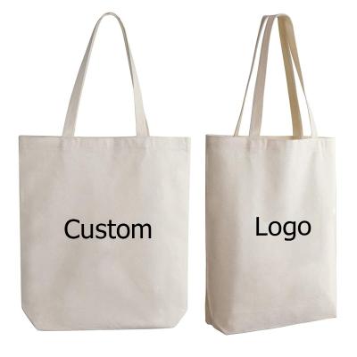 China Reusable Grocery Tote Book Bags White Ladies Canvas Eco-friendly Large Business And Black Craft Canvas Shopping Bag for sale