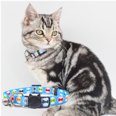 China 2022 New Arrival Wave Dot Flower Printing Dog Leashes Red Webbed Nylon Vagrant Dog Cat Animal Collar Pet Collars for sale