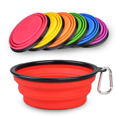 China Wholesale Silicone Non-Automatic Portable Collapsible Dog Bowl Pet Bowls and Feeders Bowls, Cups and Buckets Travel Bowl All-Season Support for sale