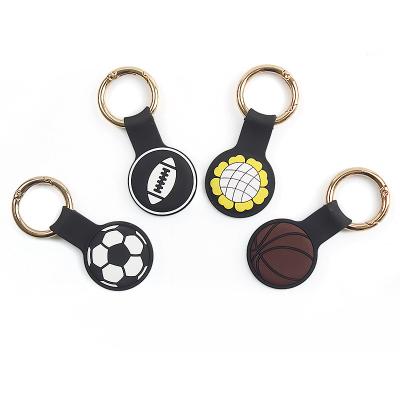 China 2021 New Pattern Sports Balls Silicone Case Padded Cover Device For Airtag Pet ID Tag for sale