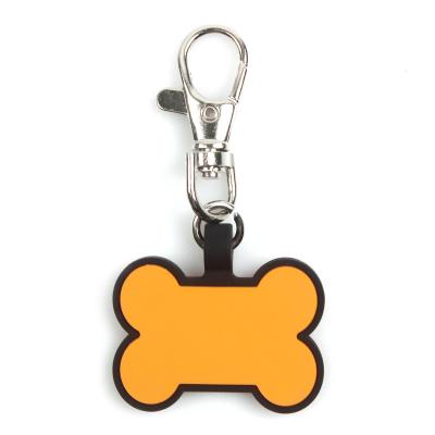 China Viable Hot Selling Wholesale Pets Tags Engrave Silicone ID Pet Tag Key Chain China OPP Collar Customized Logo Bag Dogs Fashion Animal for sale