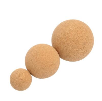 China 100% Eco-Friendly Yoga Exercise Peanut Cork Massage Double Ball for sale