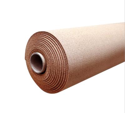 China Good quality eco-friendly natural eco-friendly decorative cork and floor underlayment 100% 1mm 3mm natural rubber roll manufacturer for sale