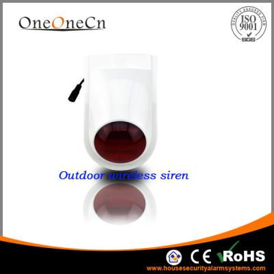 China Wireless Outdoor Waterproof Siren And Strobe Light For PSTN Alarm System for sale