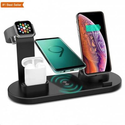 China Mobile Phone Jumon Multi Function Charger Station Android Wireless Type-c Mobile Phone Usb Dock For Iphone Watch Airpods Wireless Charger for sale