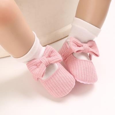 China Winter Prewalker Shoes Toddler Girl Soft Princess Toddler Flat Shoes And Headband For Babies for sale