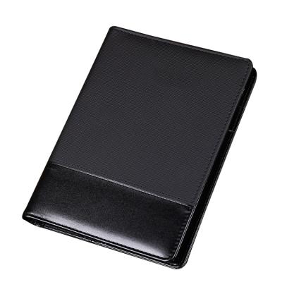 China Customized Leather Loose Leaf PU Cover 6 Ring Binder Multi-Card Business Office Planner for sale