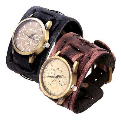 China Trendy Fashion Bracelets Watch Hot Blowing In Retro Female Leather Strap Ladies Wrist Watch Bracelet Women for sale