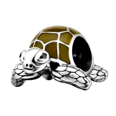 China Hot Sale 925 Sterling Silver Environment Friendly Turtle Charms Original Design Silver Charms For Snake Bracelets for sale